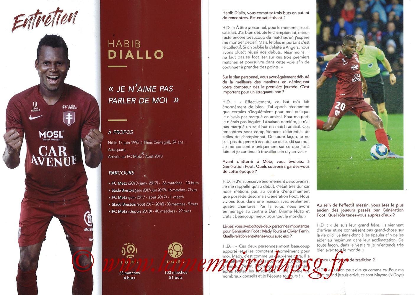 2019-08-30  Metz-PSG (4ème L1, La Gazette de Saint-Symph') - Pages 08 et 09