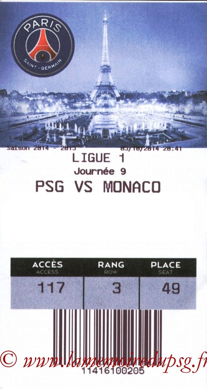 2014-10-05  PSG-Monaco (9ème L1, E-ticket)