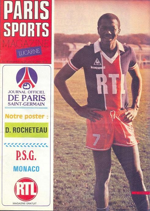 1982-12-18  PSG-Monaco (20ème D1, Paris Sports Magazine N°8)