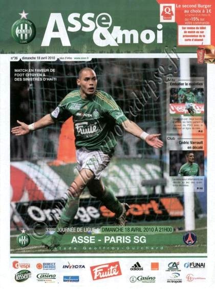 2010-04-18  Saint Etienne-PSG (33ème L1, ASSE & moi N°36)