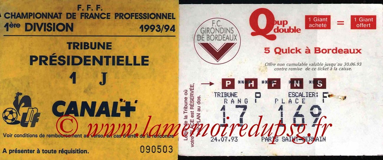 1993-07-24  Bordeaux-PSG (1ère D1, Sans nom)