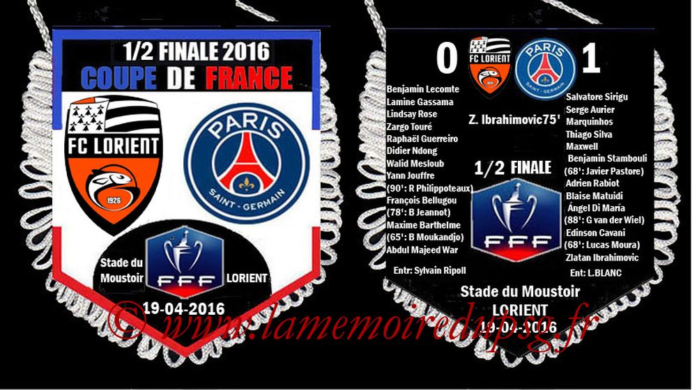 2016-04-19  Lorient-PSG (Demi CF)