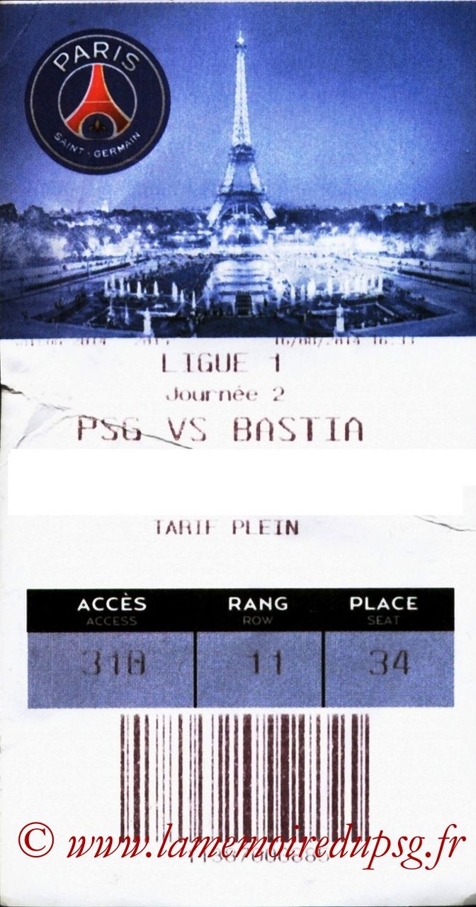 2014-08-16  PSG-Bastia (2ème L1, E-ticket)