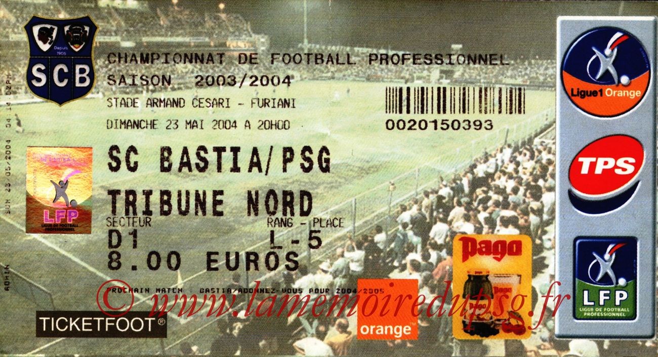 2004-05-23  Bastia-PSG (38ème L1)