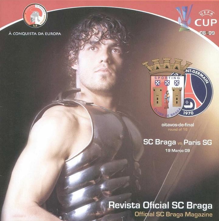 2009-03-19  Sporting Braga-PSG (8ème Finale Retour C3, Programme officiel)