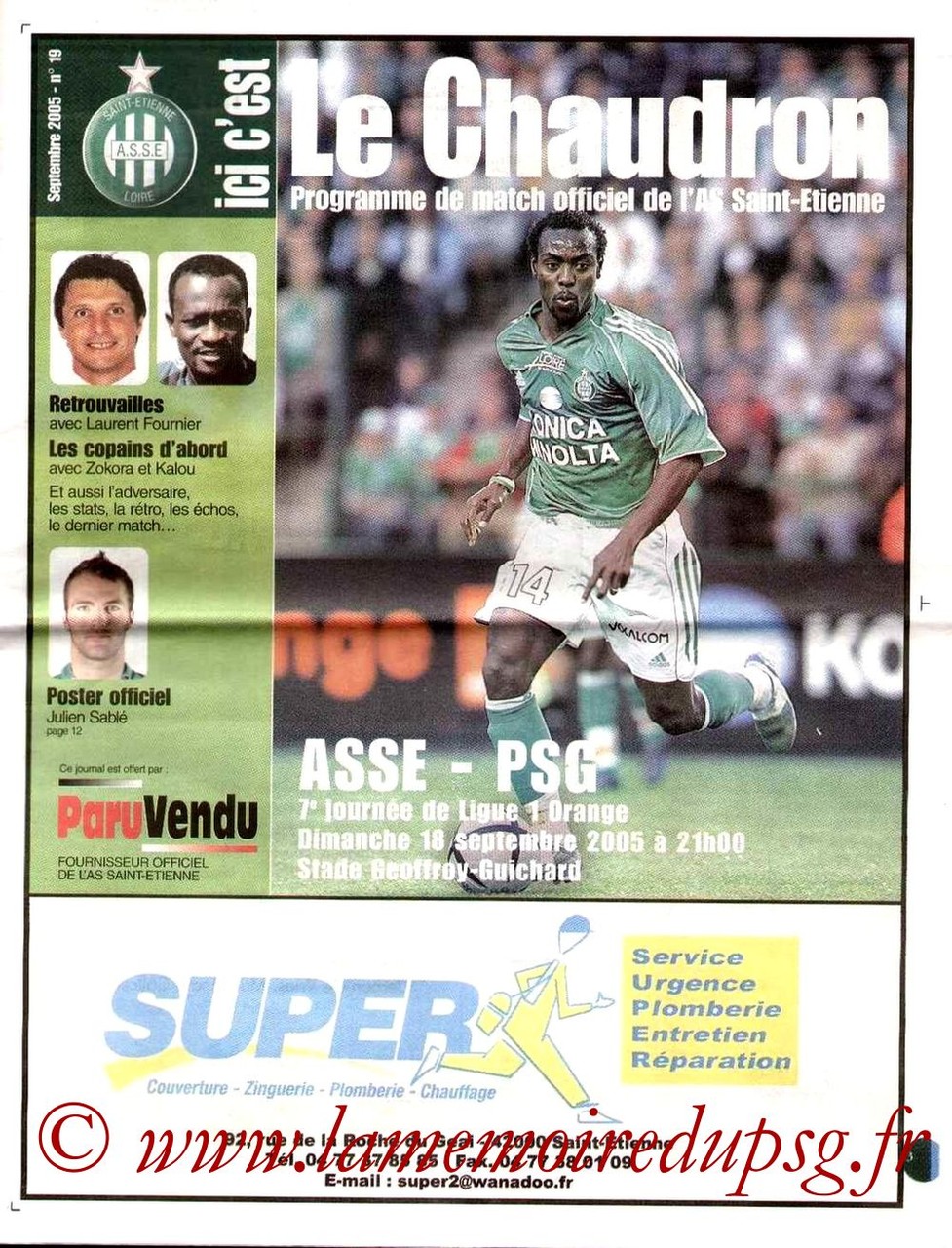 2005-09-18  Saint Etienne-PSG (7ème L1, Le chaudron N°19)