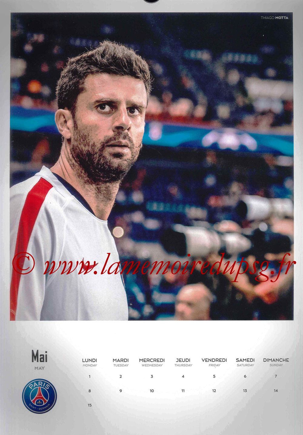 Calendrier PSG 2017 - Page 09 - Thiago MOTTA