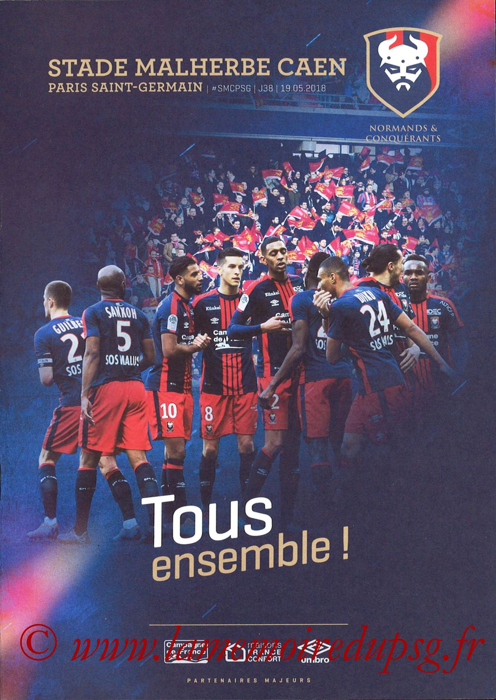 2018-05-19  Caen-PSG (38ème L1, Programme officiel)