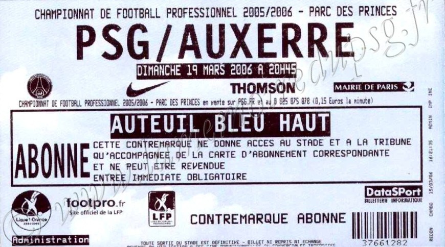 2006-03-19  PSG-Auxerre (31ème L1)