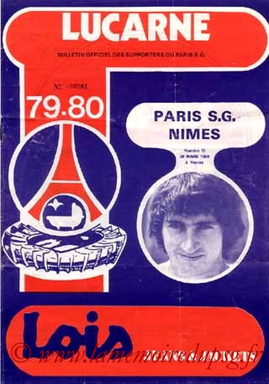 1980-03-29  PSG-Nimes (30ème D1, Lucarne N°15)