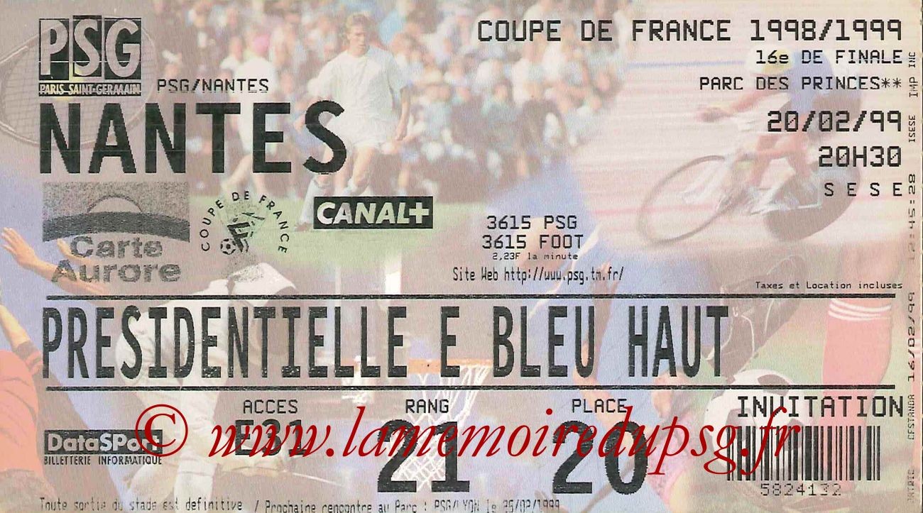 1999-02-20  PSG-Nantes (16ème CF)