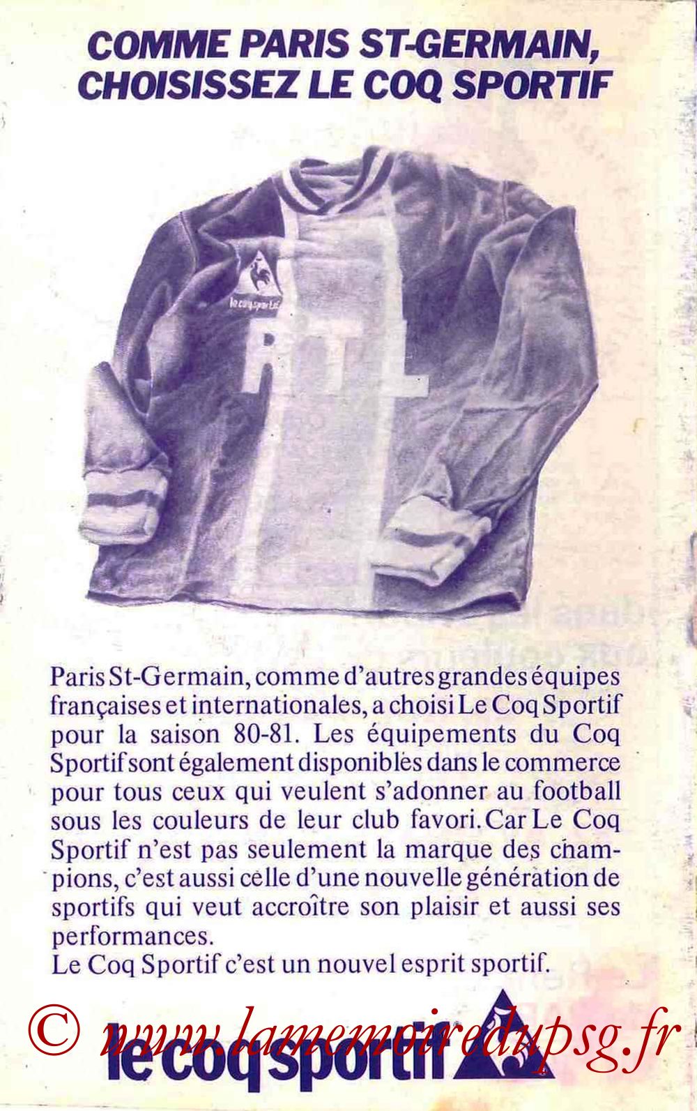 1980-81 - Guide de la Saison PSG - Page 16