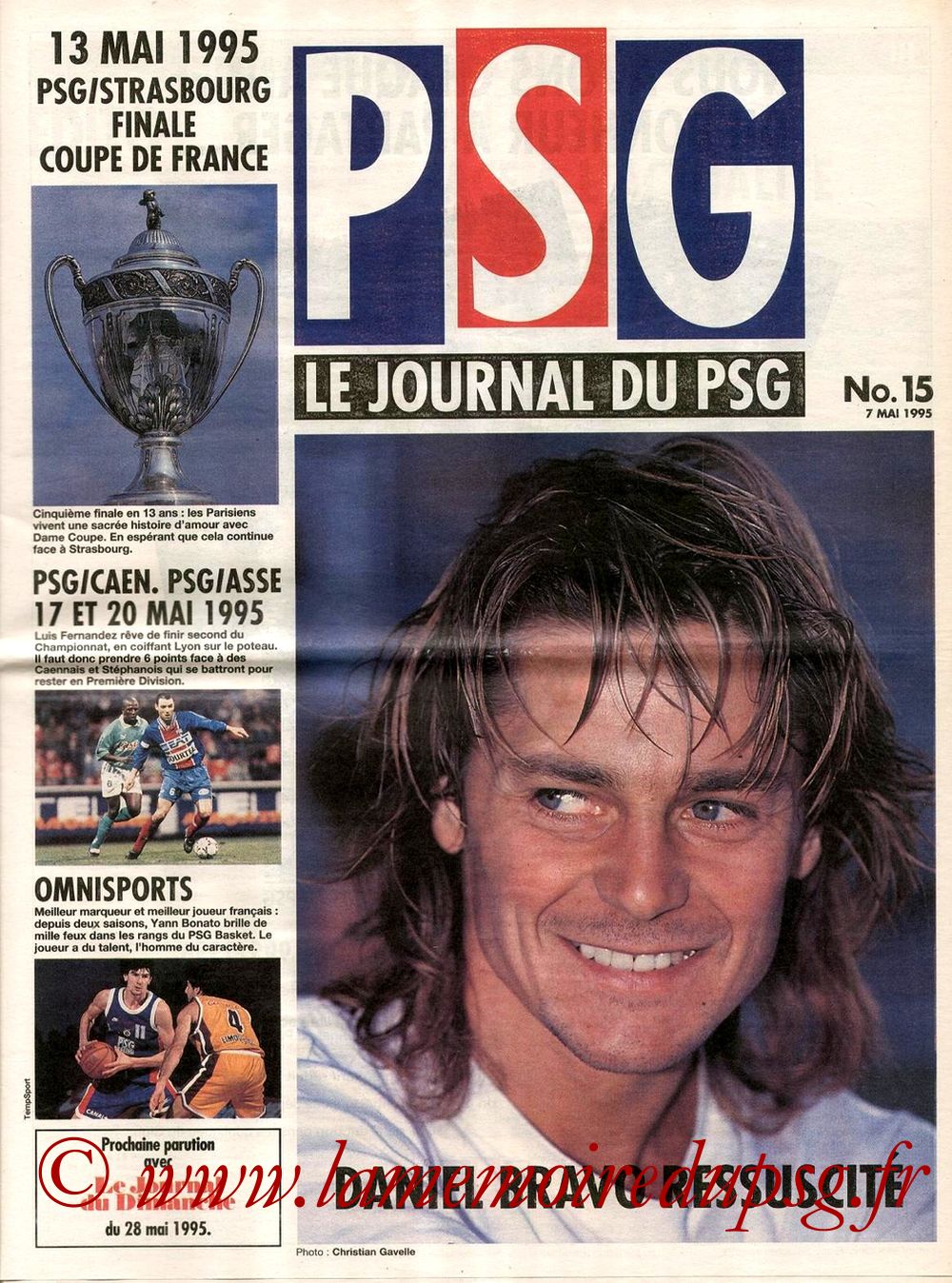 1995-05-13  PSG-Strasbourg (Finale CF au Parc des Princes, Le journal du PSG N°15)