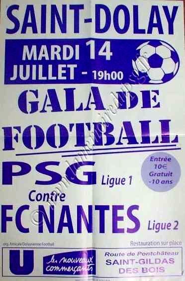 2009-07-14  Nantes-PSG (Amical à Saint Dolay, Affiche)