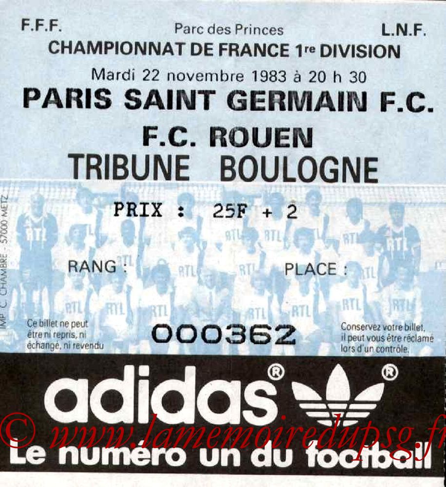 1983-11-22  PSG-Rouen (19ème D1)