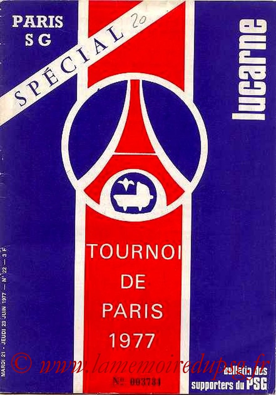 1977-06-21 et 23 (Tournoi de Paris, Lucarne N°22)