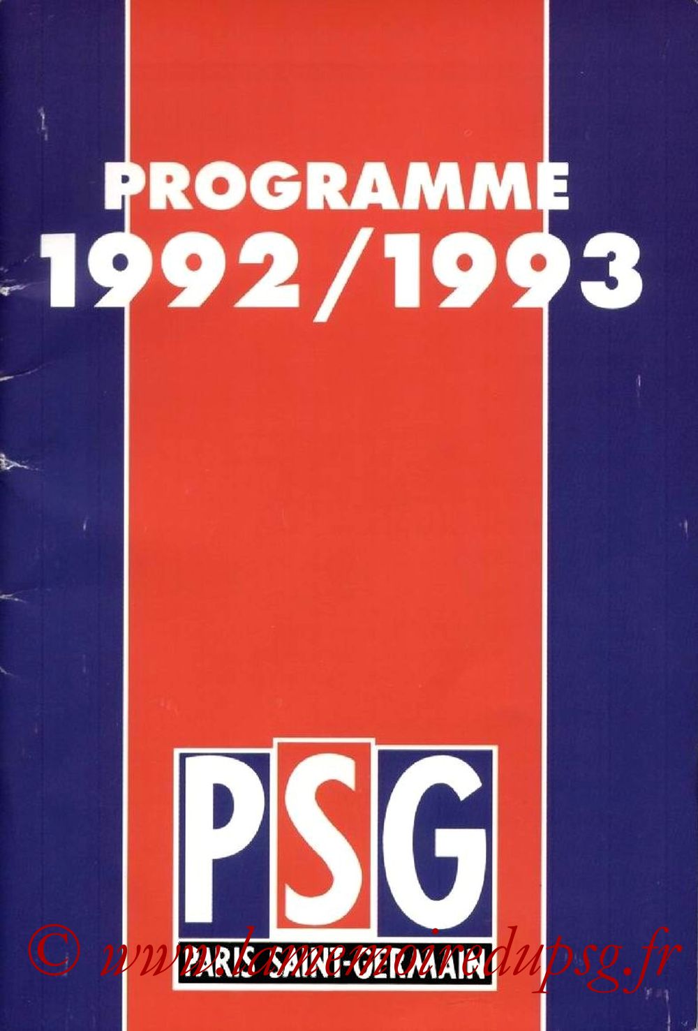 1992-93 - Guide de la Saison PSG