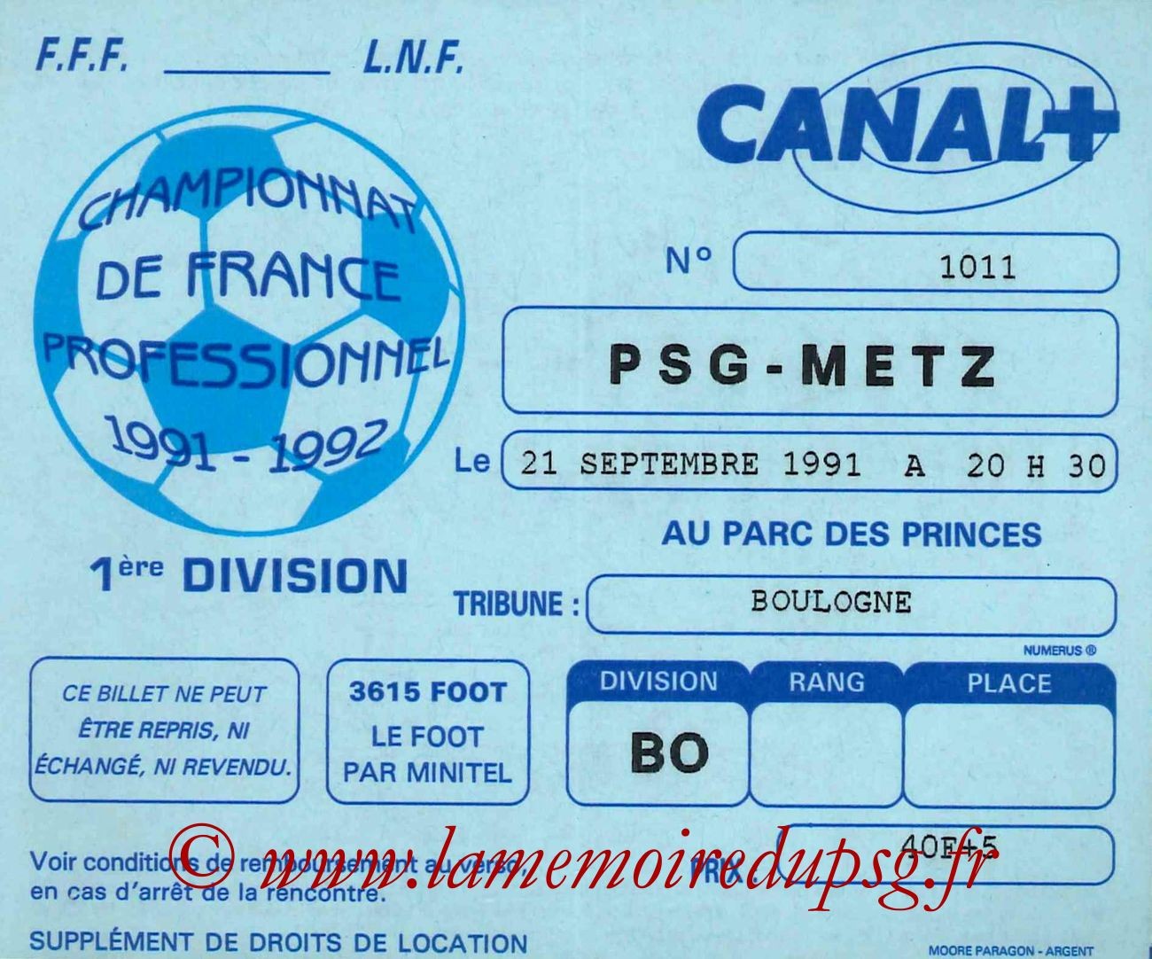 1991-09-21  PSG-Metz (11ème D1)