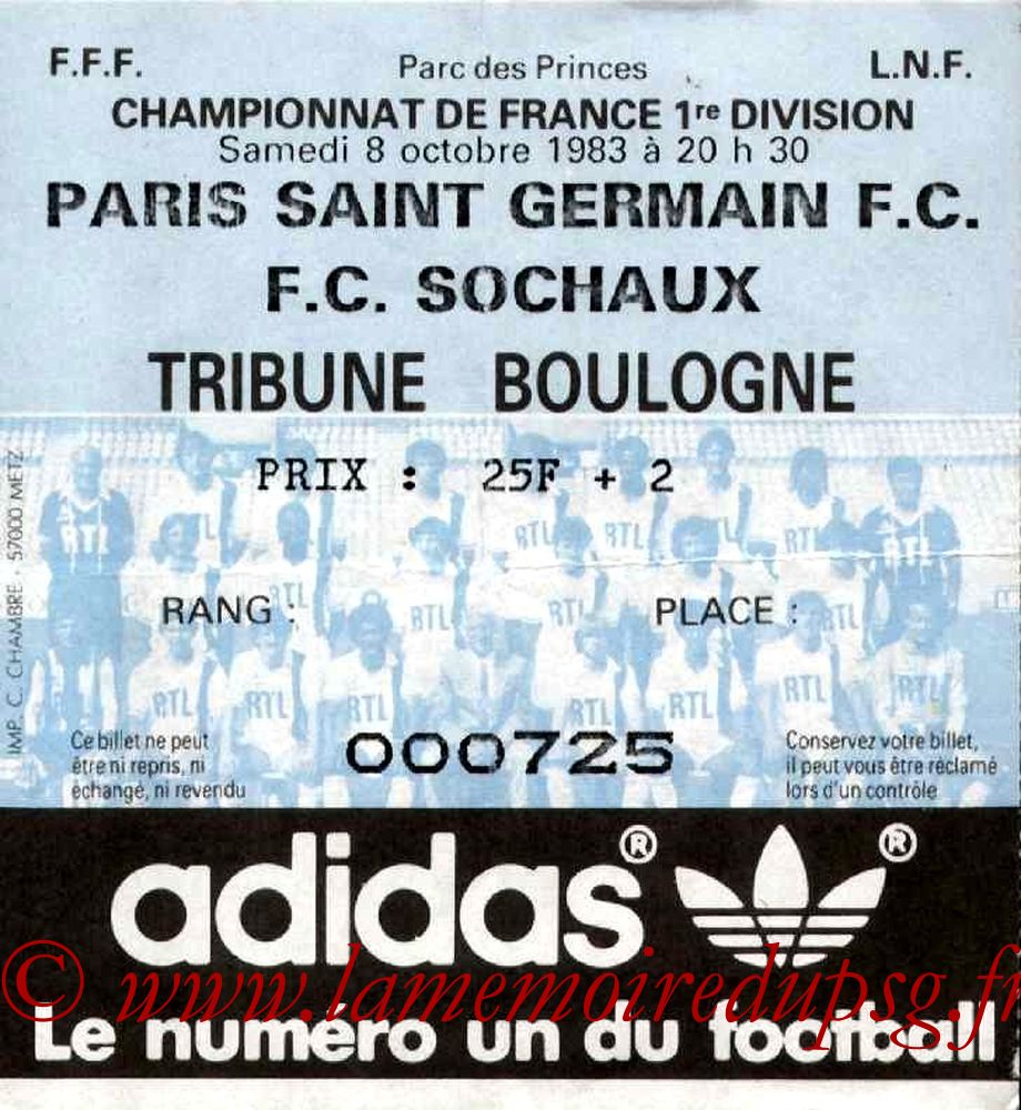 1983-10-08  PSG-Sochaux (13ème D1)