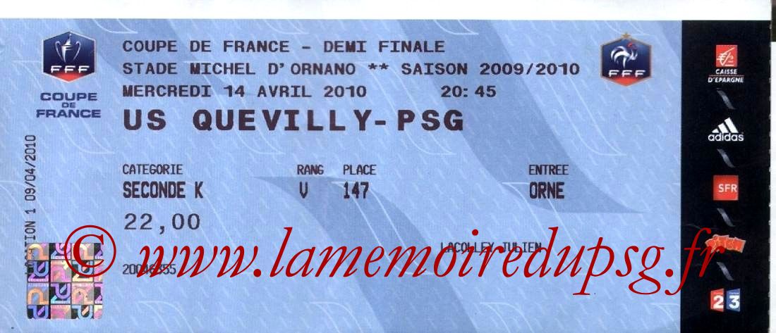 2010-04-14  Quevilly-PSG (Demi-finale CF à Caen)