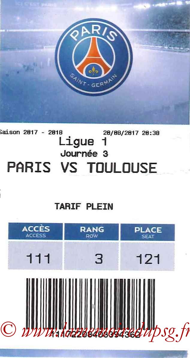 2017-08-20  PSG-Toulouse (3ème L1, E-ticket)