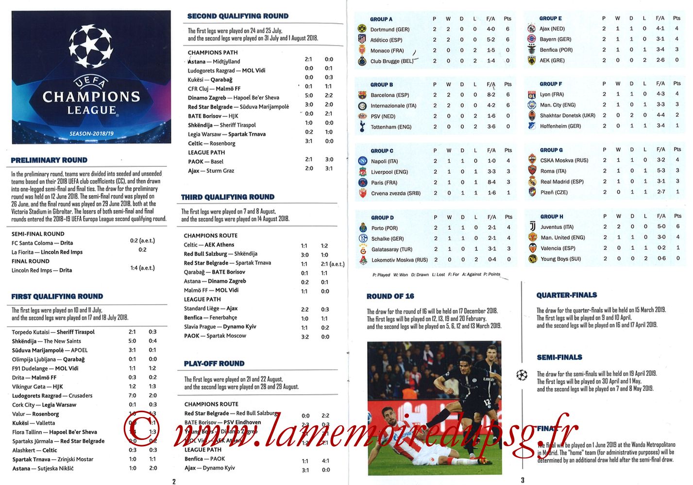 2018-10-24  PSG-Naples (3ème Poule C1, Programme pirate) - Pages 02 et 03