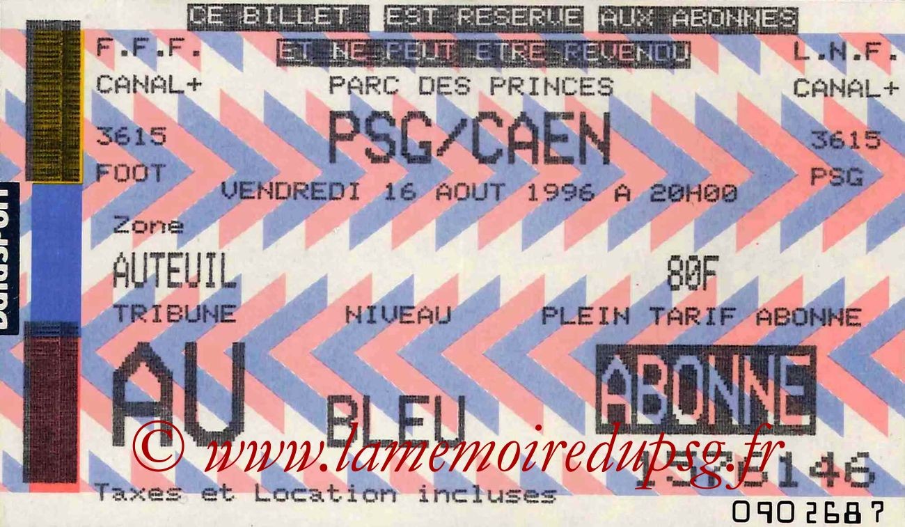 1996-08-16  PSG-Caen (2ème D1)