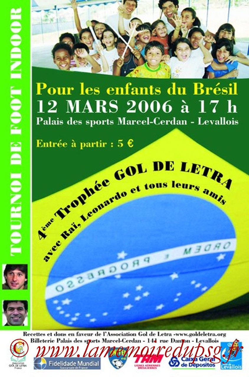 2006-03-12  4eme Gol de Letra (Tournoi amical à Levallois, Affichette)