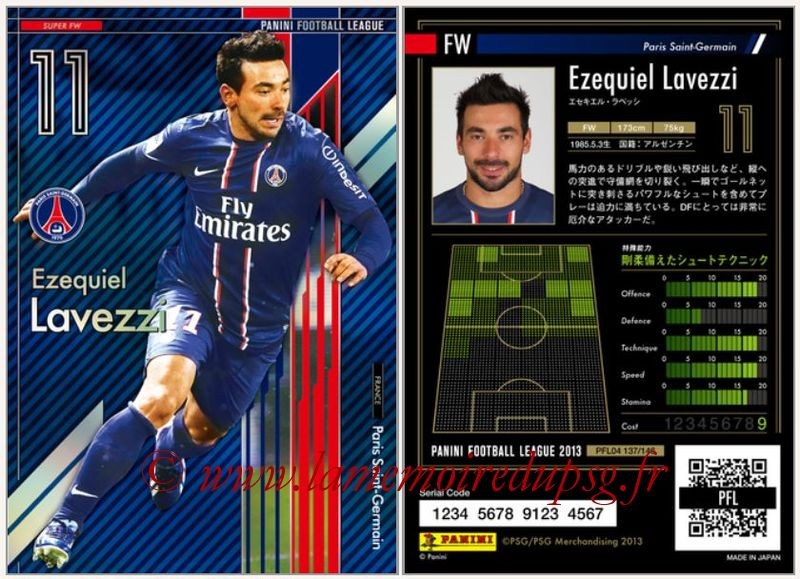 N° 137 - Ezequiel LAVEZZI (Super FW)