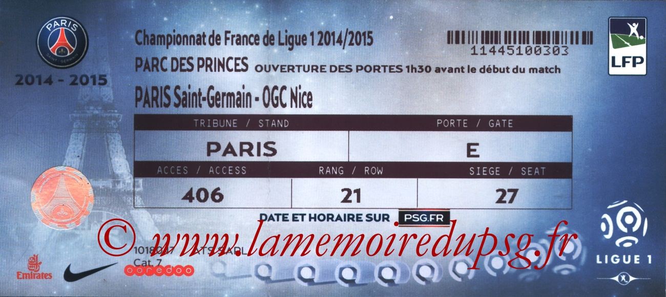 2014-11-29  PSG-Nice (15ème L1)