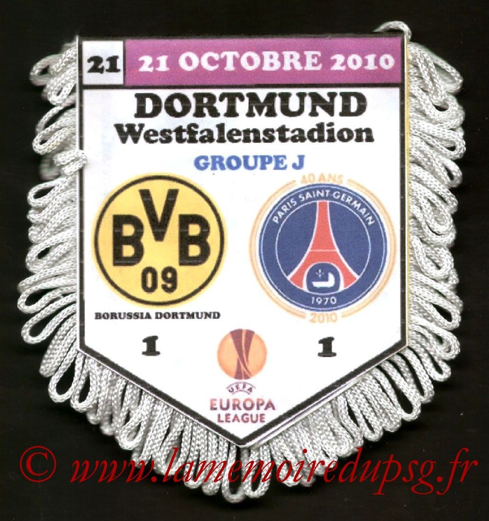 2010-10-21  Borussia Dortmund-PSG (3ème Journée Poule C3)