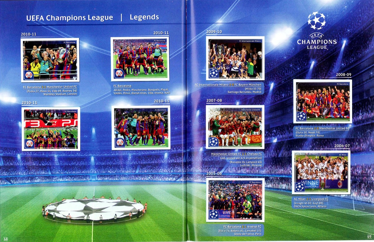 2011-12 - Panini Champions League - Pages 68 et 69 - Legends