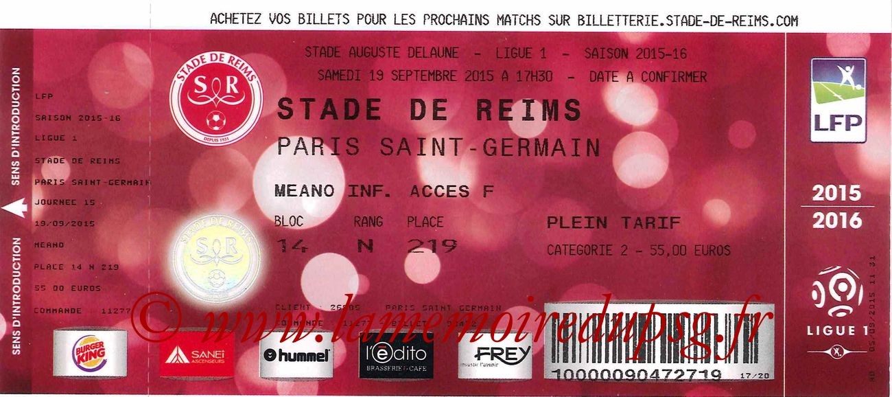 2015-09-19  Reims-PSG (6ème L1)