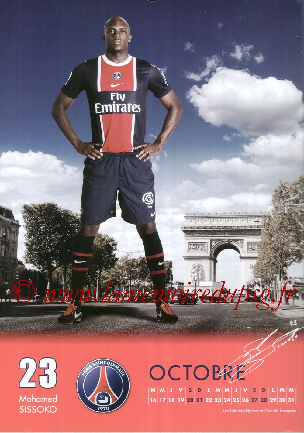 Calendrier PSG 2012 - Page 20 - Mohamed SISSOKO