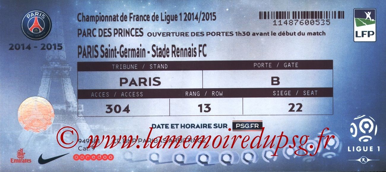 2015-01-30  PSG-Rennes (23ème L1)