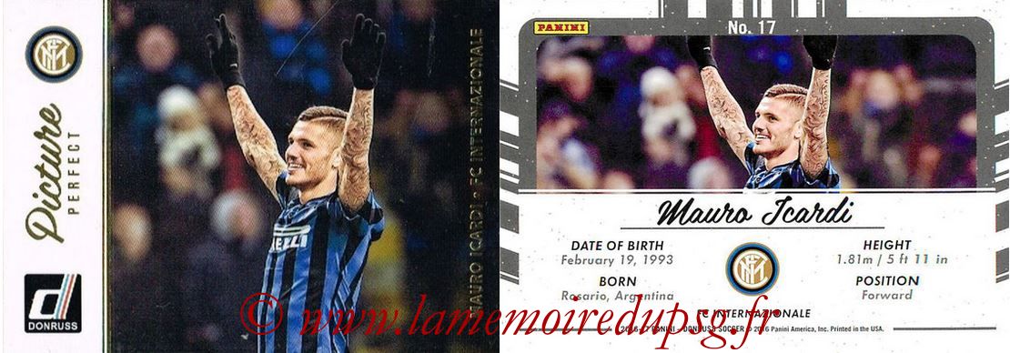 2016 - Panini Donruss Cards - N° PP17 - Mauro ICARDI (FC Internazionale) (Picture Perfect)