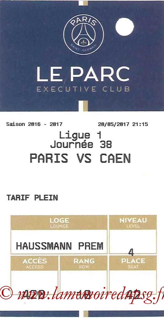 2017-05-20  PSG-Caen (38ème L1, E-ticket Executive Club)