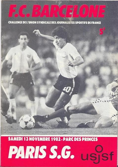 1982-11-13  PSG-FC Barcelone (Amical au Parc des princes)