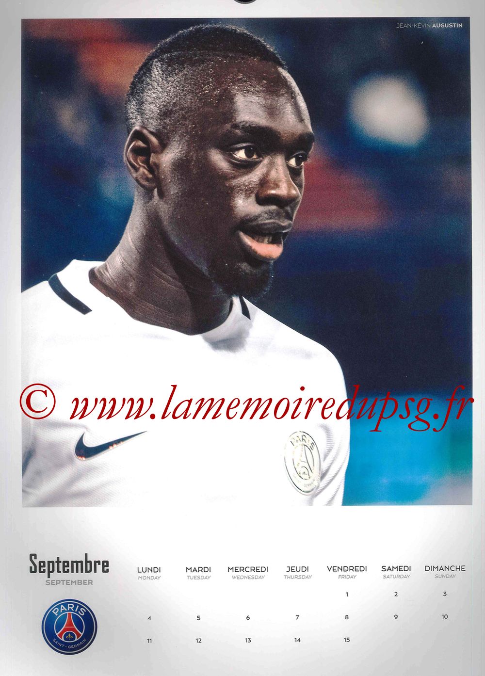 Calendrier PSG 2017 - Page 17 - Jean-Kévin AUGUSTIN