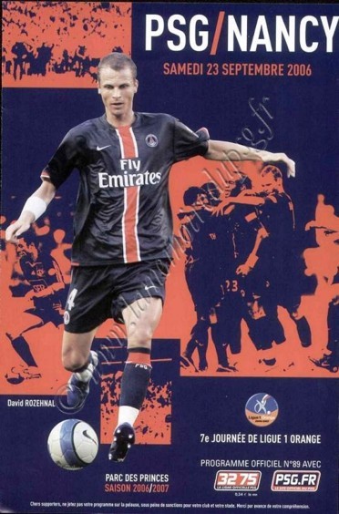 2006-09-23  PSG-Nancy (7ème L1, Officiel N°89)