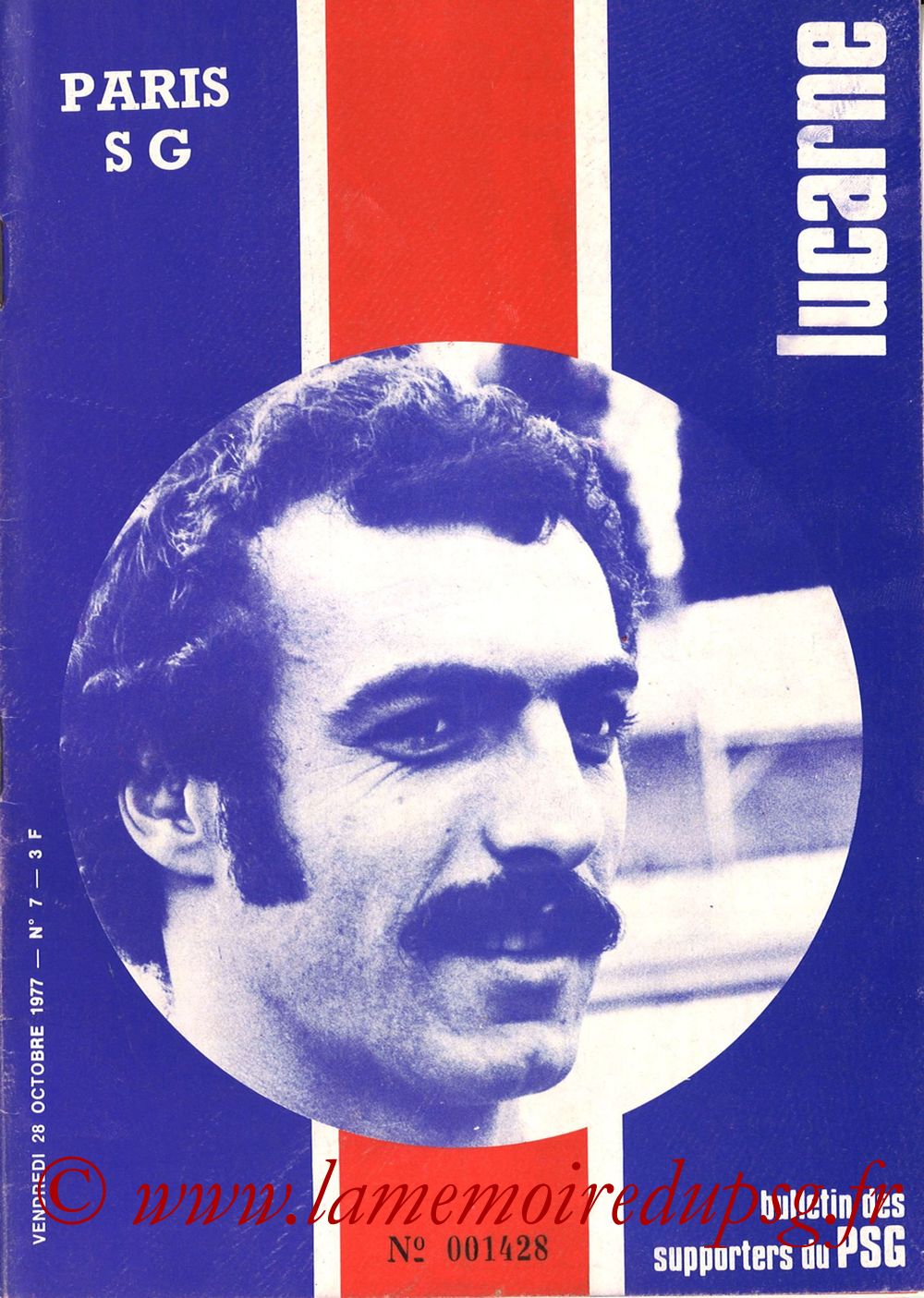 1977-10-28  PSG-Laval (14ème D1, Lucarne N°7)