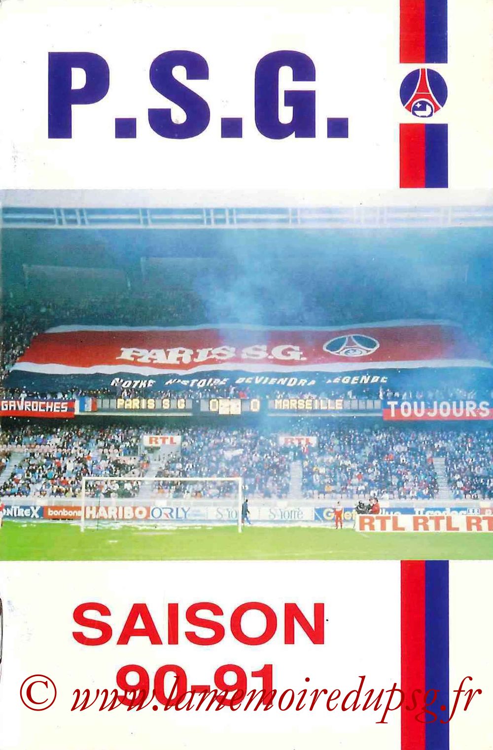 1990-91 - Guide de la Saison PSG - Couverture