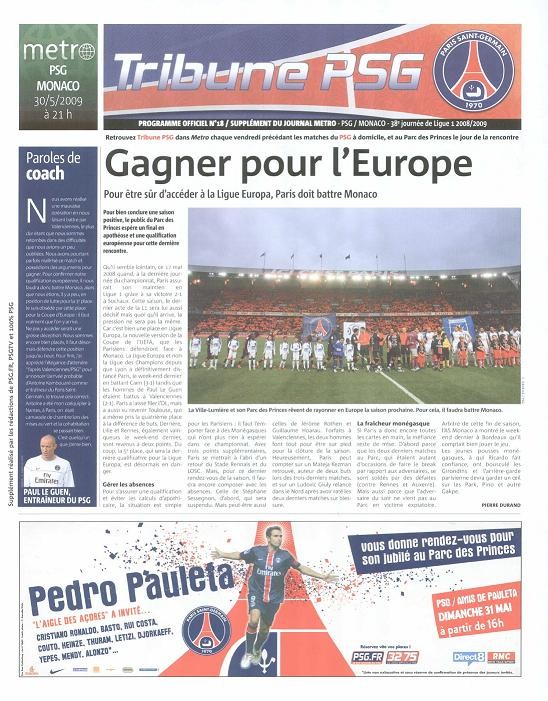 2009-05-30  PSG-Monaco (38ème L1, Tribune PSG N°18)