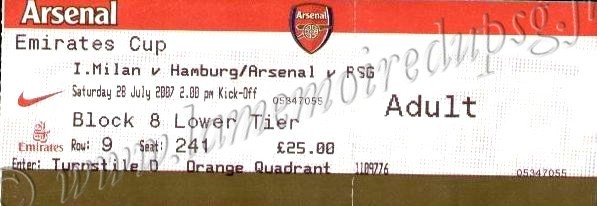 2007-07-28  PSG-Arsenal (Emirates Cup à Londres)