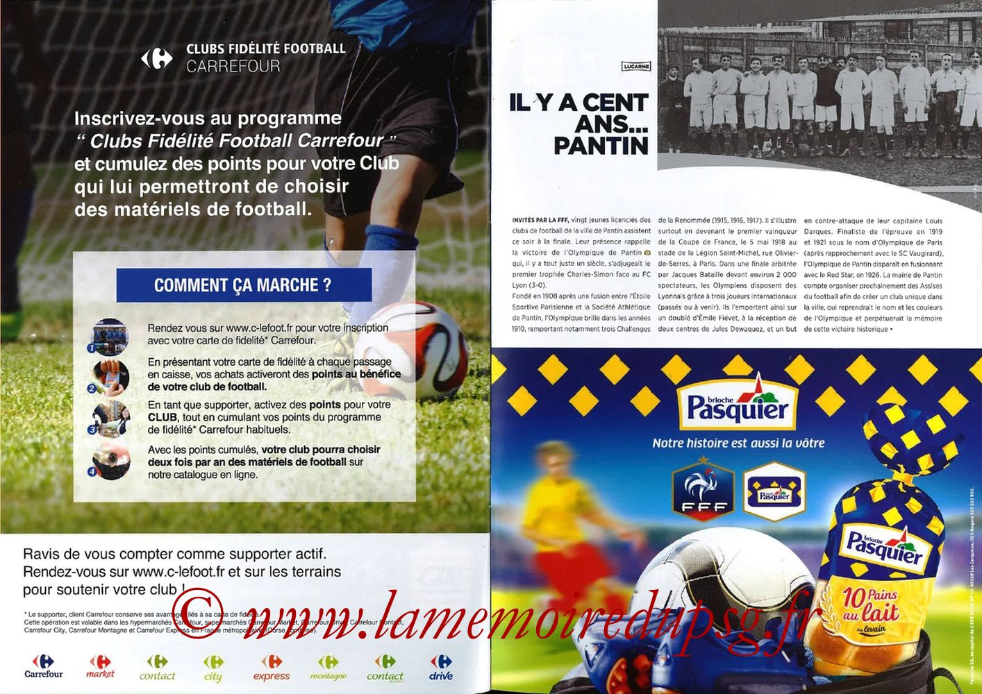 2018-05-08  Les Herbiers-PSG (Finale CF à Saint-Denis, Programme officiel FFF) - Pages 20 et 21