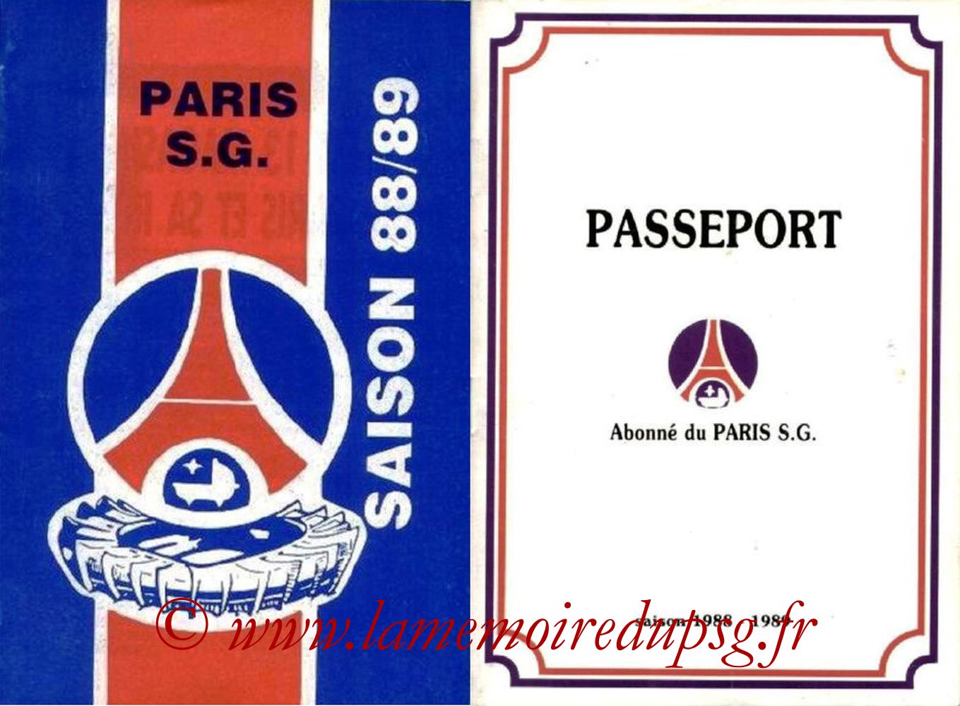 1988-89 - Guide de la Saison PSG