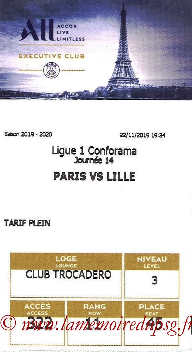 2019-11-22  PSG-Lille (14ème L1, E-ticket Executive club)