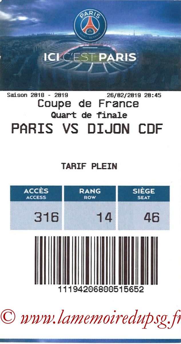 2019-02-26  PSG-Dijon (Quart CF, E-ticket)