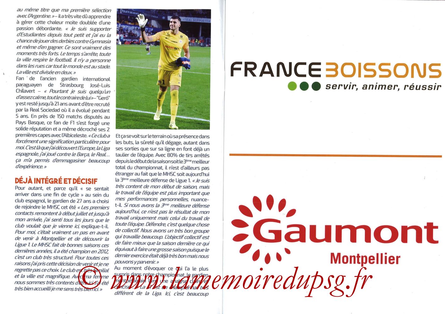 2019-12-07  Montpellier-PSG (17ème L1, L'Echo de la Mosson N°9) - Pages 04 et 05