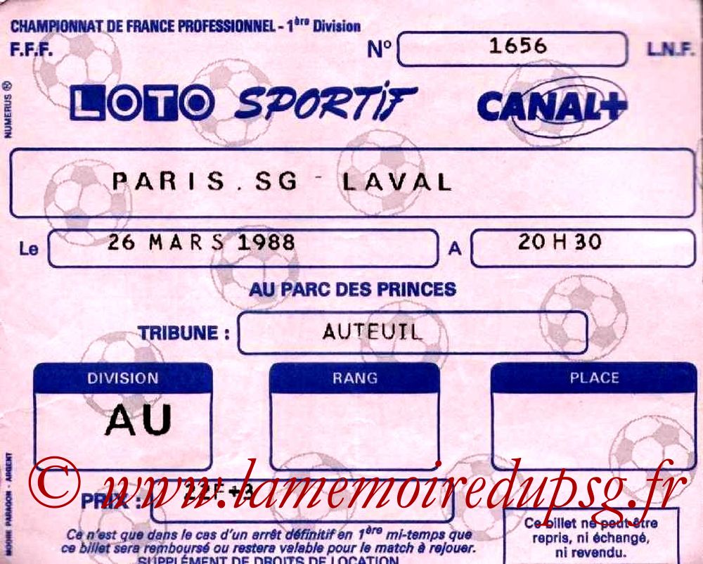 1988-03-26  PSG-Laval (29ème D1)